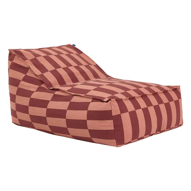 Vibes Tiles long pouffe | Red