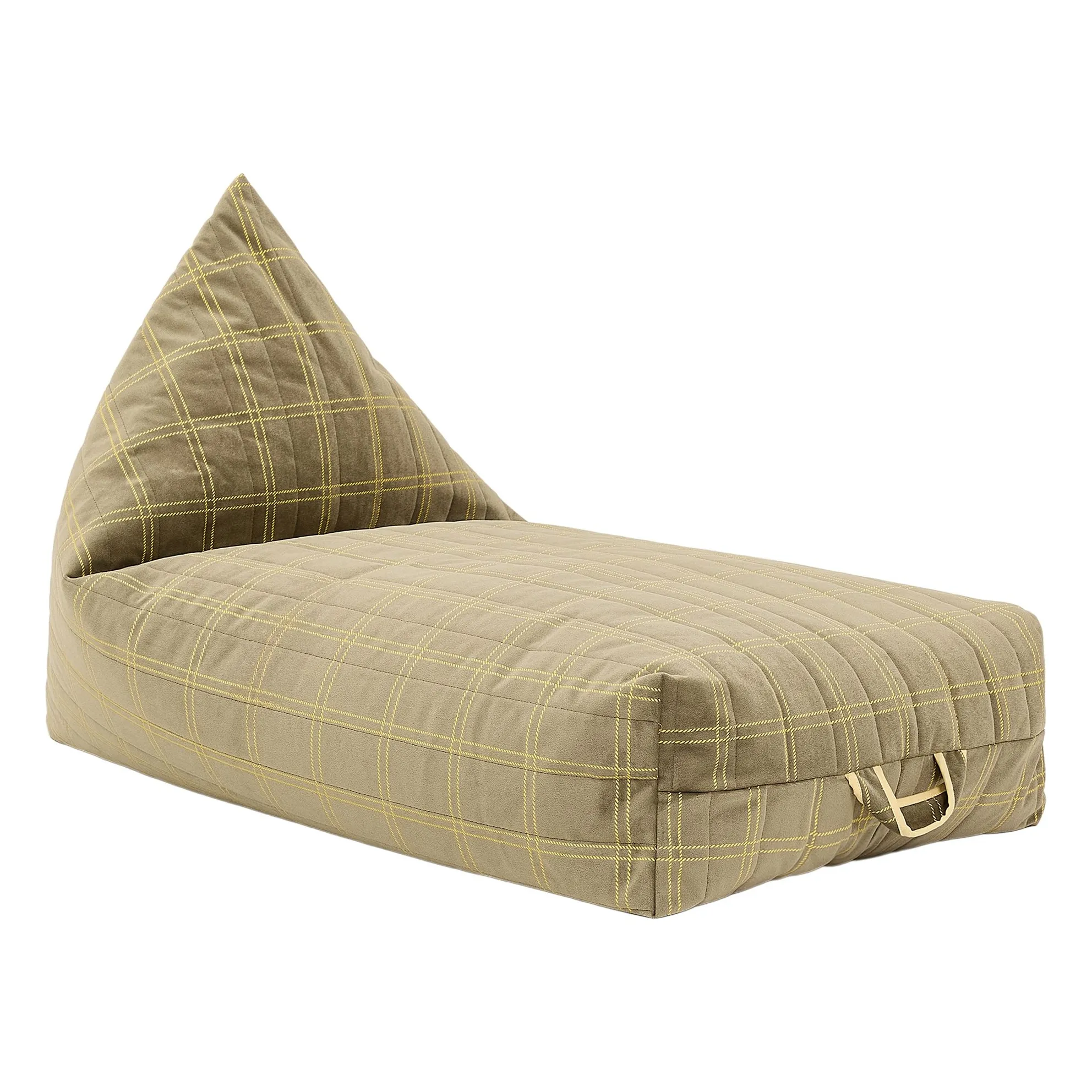 Nobodinoz Sage Oasis Long Pouffe In Eco-Velvet