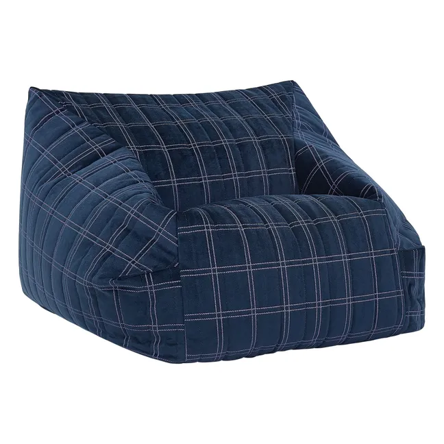 Fauteuil pouf Chelsea | Bleu marine