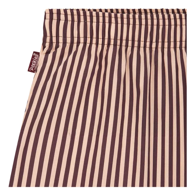 Gestreifte Boyfriend-Boxershorts | Rosa