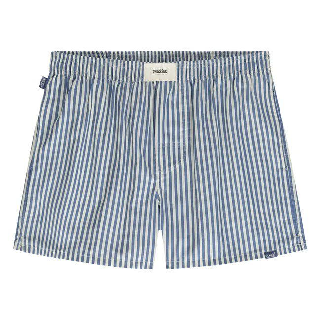 Boxer Boyfriend a rayas | Azul