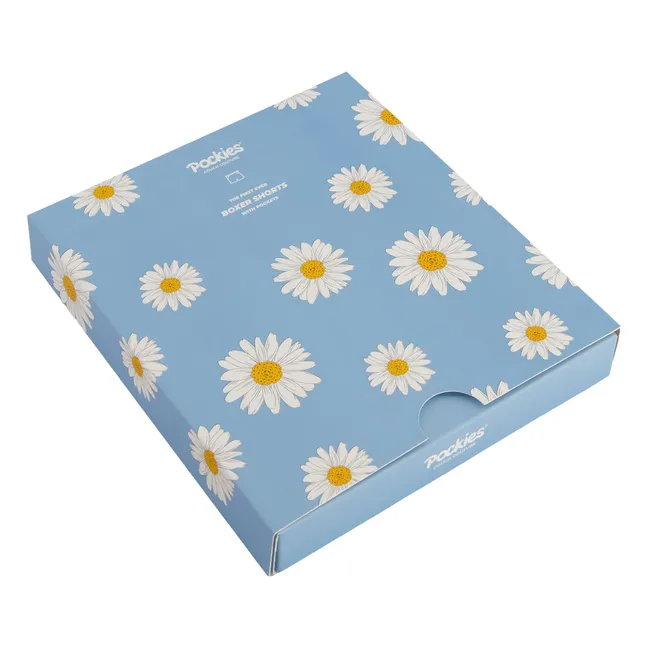 Blue Flowers boxer shorts | Blue