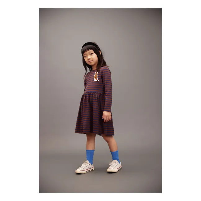 Robe Oiseau Coton Bio | Marron