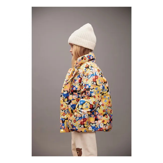 Doudoune Fleurie | Jaune