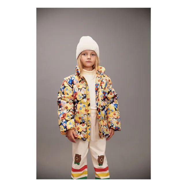 Doudoune Fleurie | Jaune