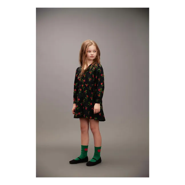 Robe Lingonberries Coton Bio | Noir