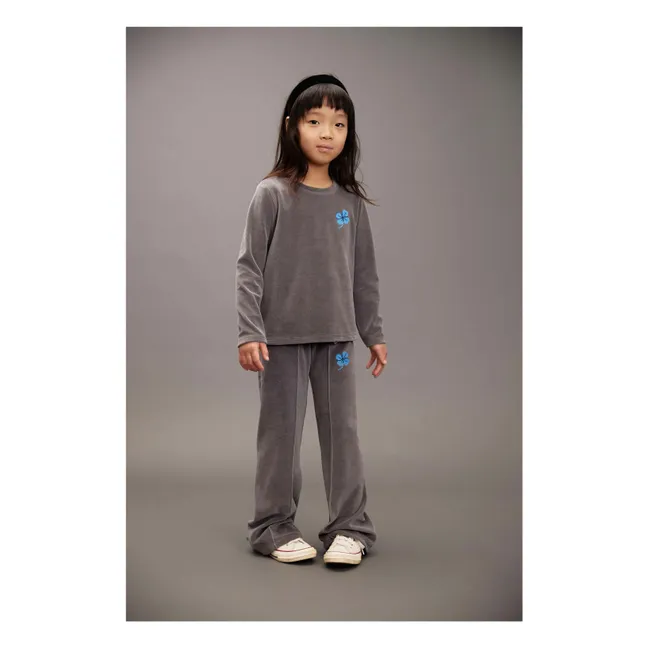 T-shirt Clover Velours | Gris