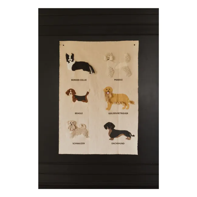 Tenture murale Chiens | Sable