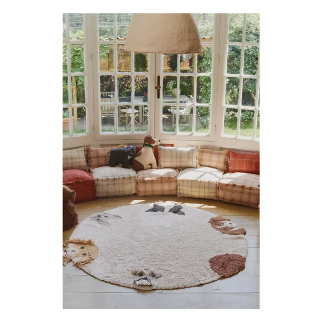 Pouf Tartan | Vieux Rose