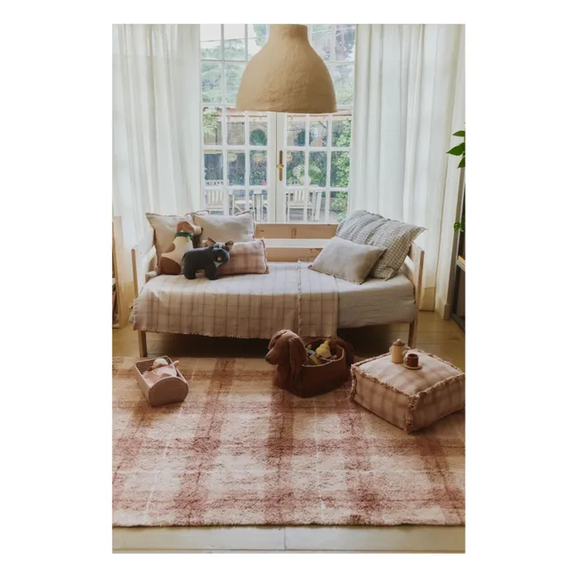 Pouf Tartan | Vieux Rose