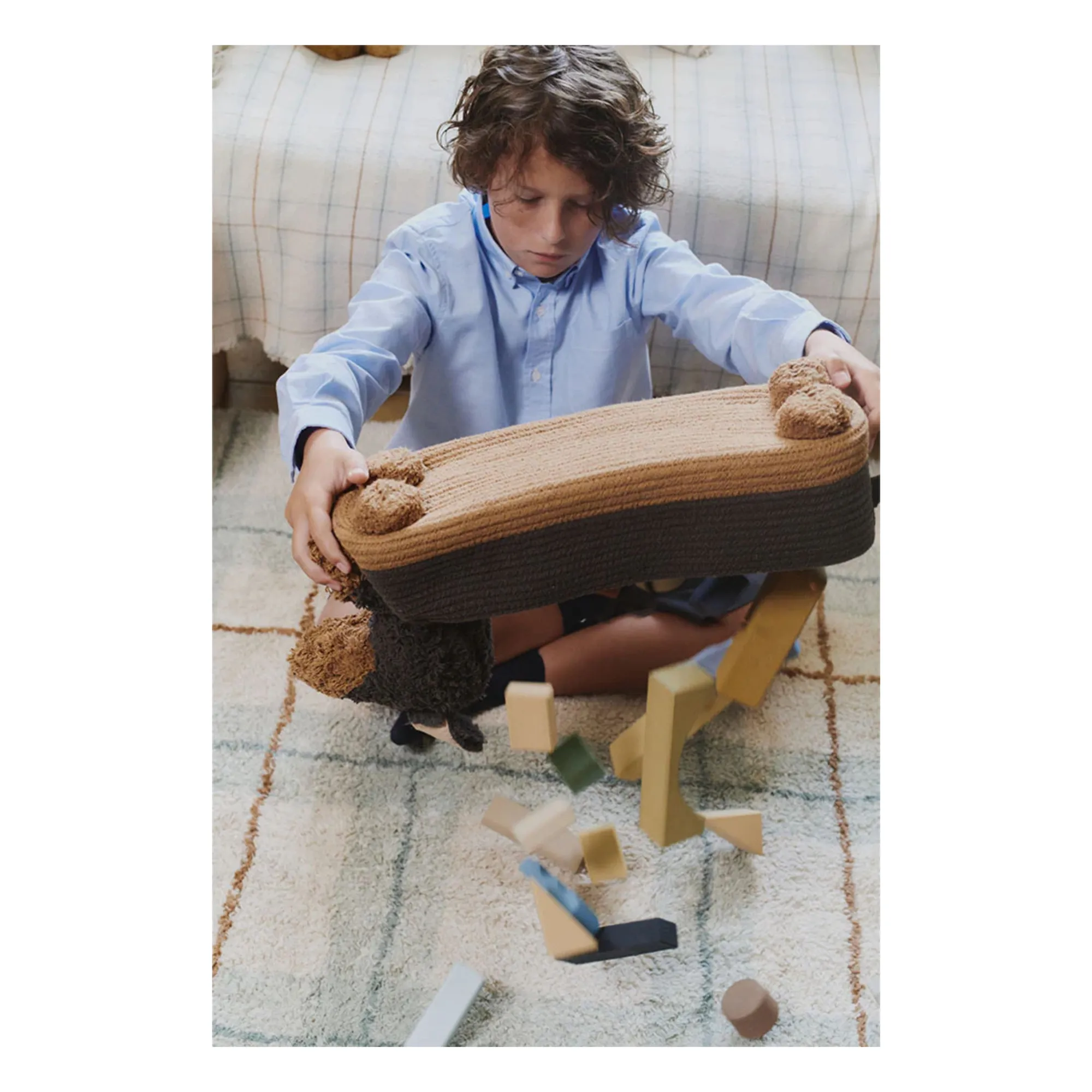 Tapis Tartan  | Bleu Glacier- Image produit n°4