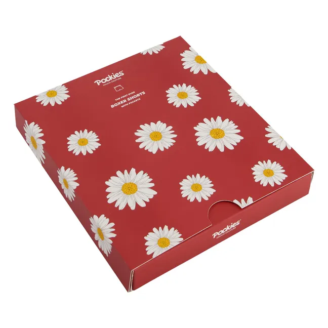 Red Flowers boxer shorts | Red