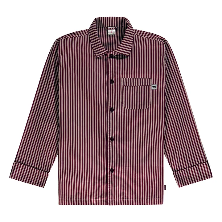 Striped Pyjama Shirt  | Red- Product image n°0
