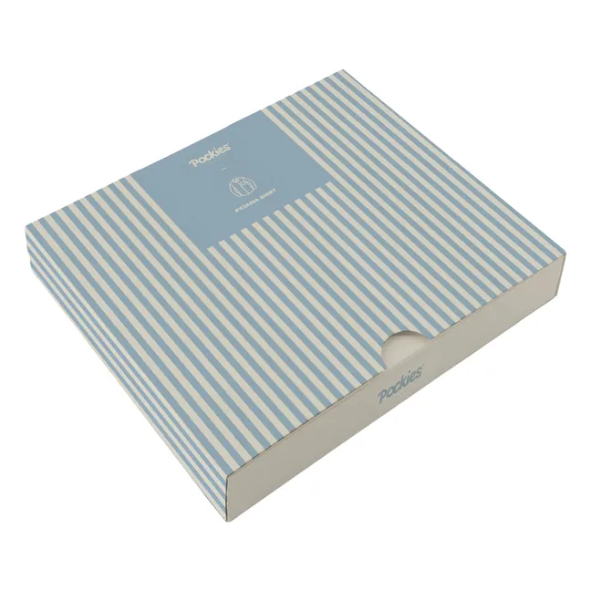 Camisa de pijama a rayas | Azul