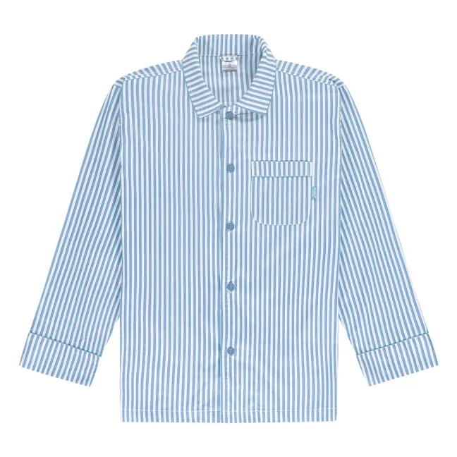 Chemise Pyjama Rayé | Bleu
