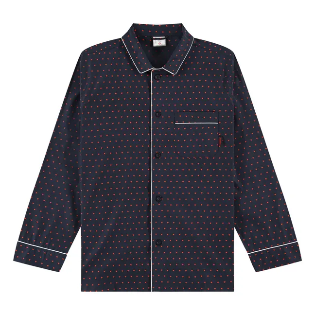 Camisa de pijama Luv | Azul Marino