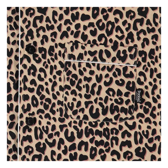 Pyjamahemd Leopard | Beige