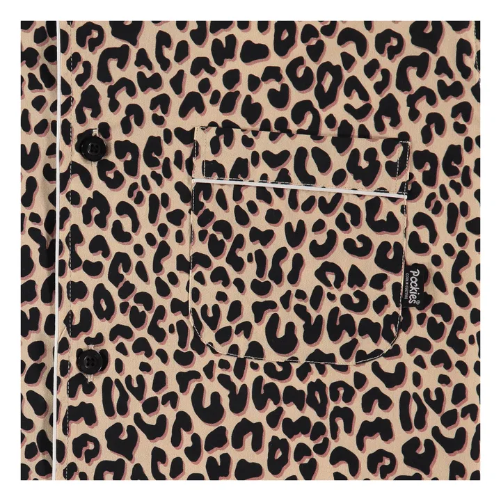 Leopard Pyjama Shirt | Beige- Product image n°4