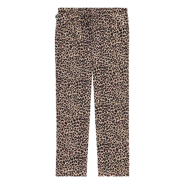 Pantalones de pijama de leopardo | Beige