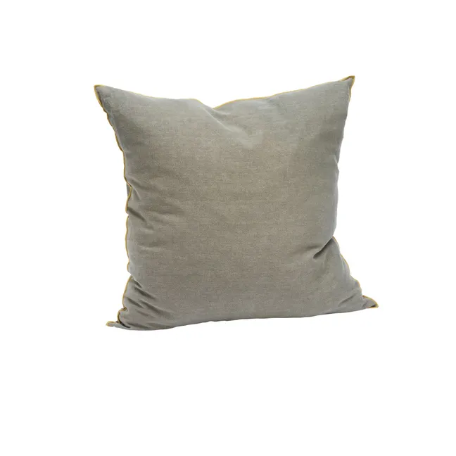 Housse de coussin en lin et coton | Gris