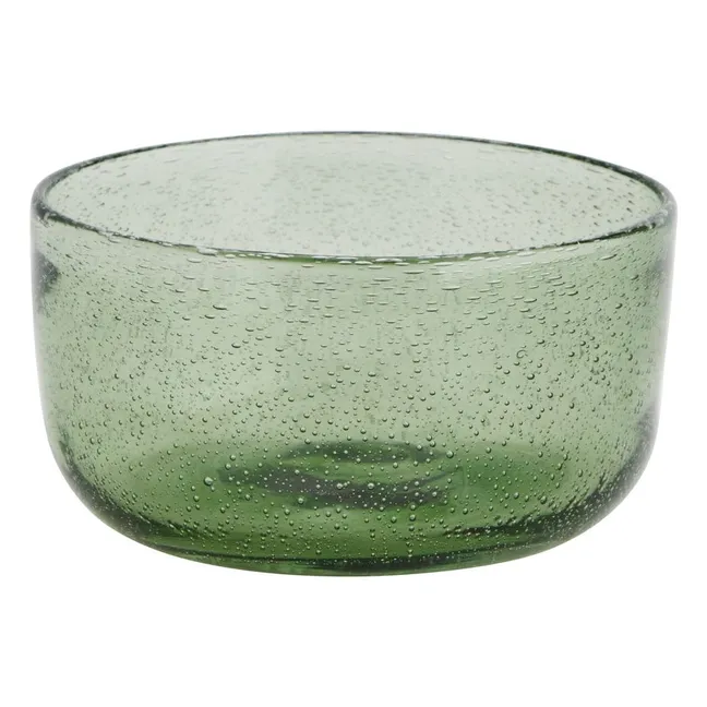 Colored glass bowl | Green