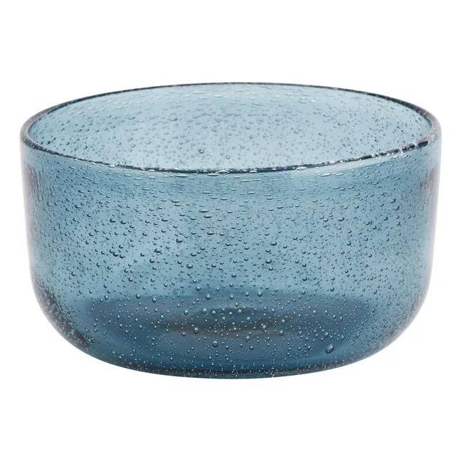 Colored glass bowl | Blue