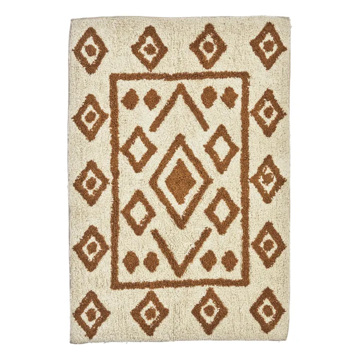 Alfombrilla de baño de algodón | Rojo- Imagen del producto n°0