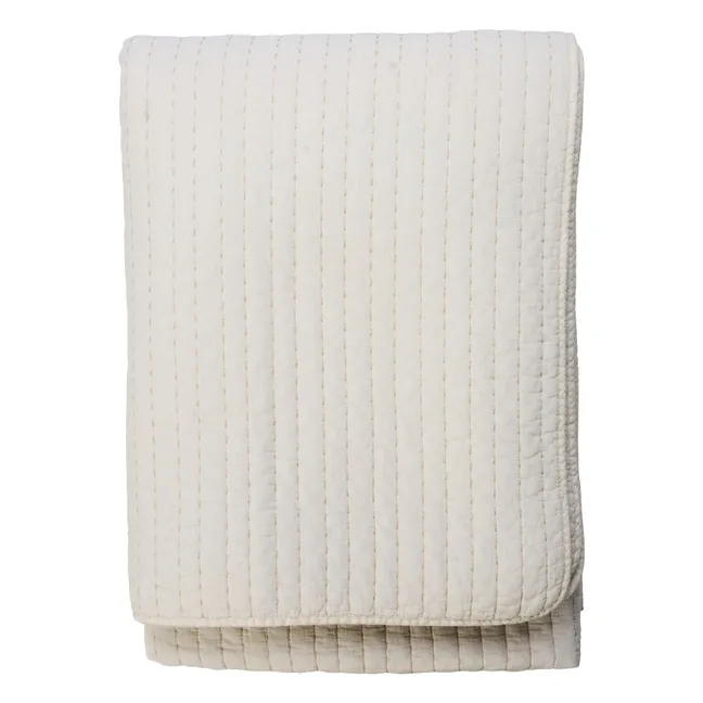 Couvre-lit matelassé en coton | Blanc