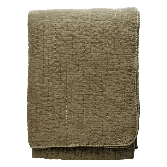 Quilted cotton bedspread | Green