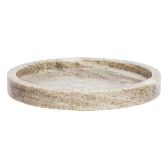 Plateau rond en marbre  | Gris