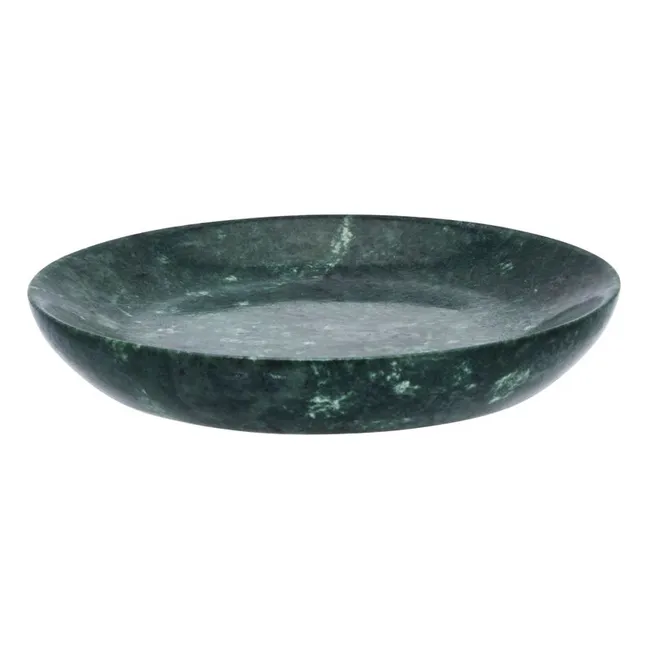 Plateau rond en marbre D10 cm | Vert
