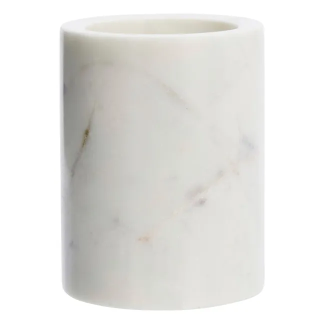 Pot en marbre | Blanc