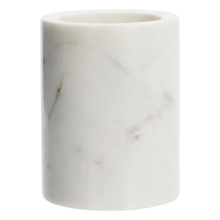 Pot en marbre  | Blanc- Image produit n°0