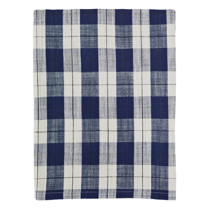 Nappe à carreaux en coton  | Bleu- Image produit n°0
