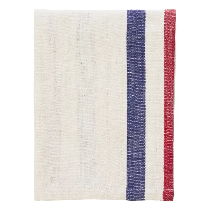 Torchon de cuisine rayé en coton | Bleu- Image produit n°0