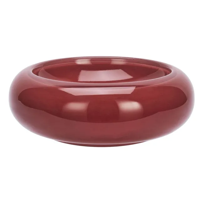 Glass bowl  | Burgundy