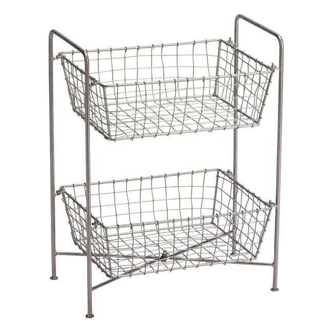 Étagère en fer avec paniers | Steel