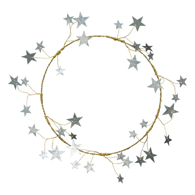 Courrone décorative étoiles | Doré