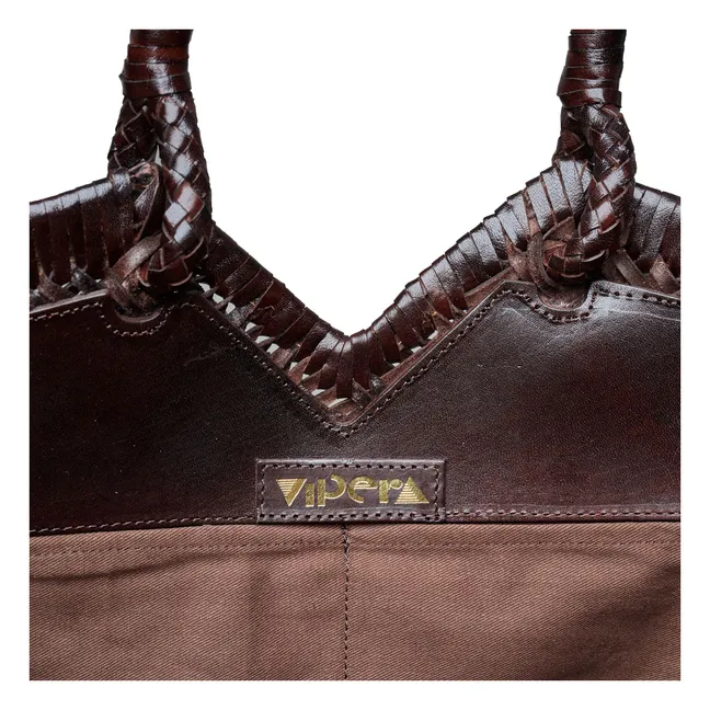 Tote Crudelia in pelle | Cioccolato