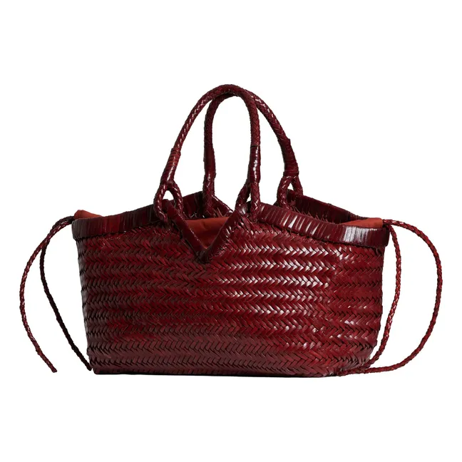 Cabas Crudelia Leder | Dunkelrot