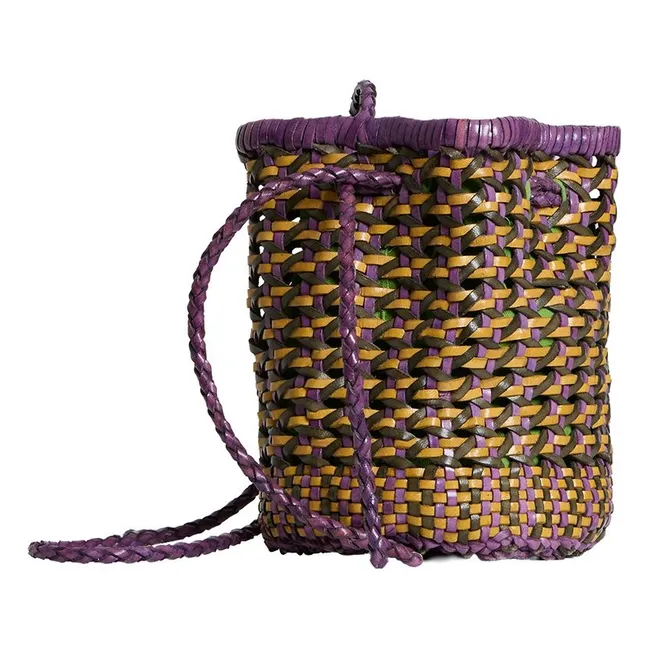 Frid Chair Vain Bolso de piel | Verde musgo