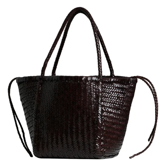 Cabas Rubens in pelle | Cioccolato