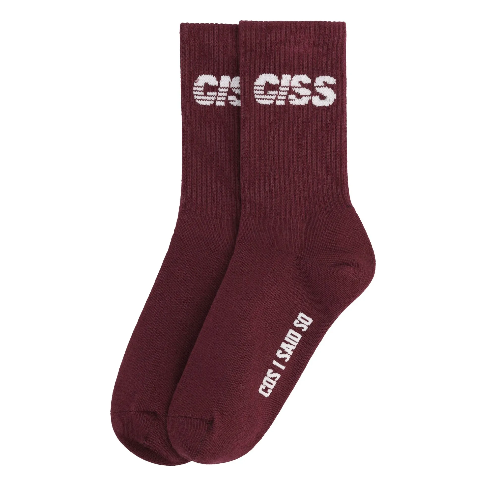 Cos I Said So Burgundy Ciss Socks