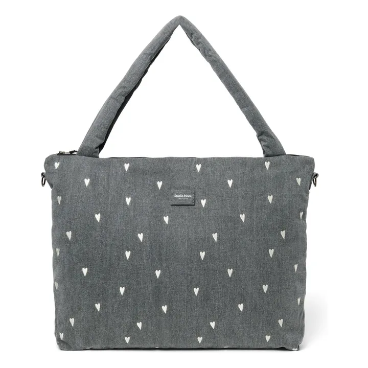 Sac à langer Hearts | Gris- Image produit n°0
