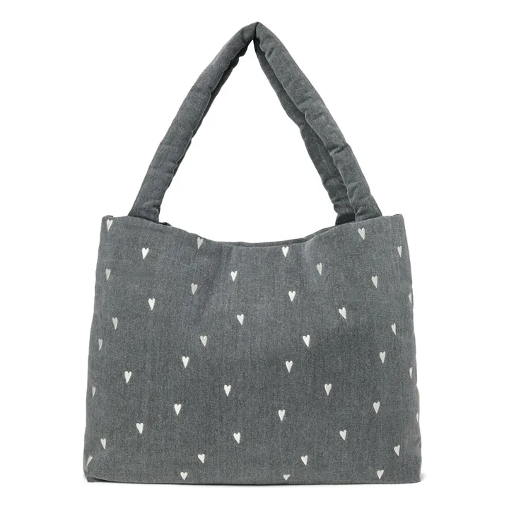 Sac mom-bag Hearts | Gris- Image produit n°0
