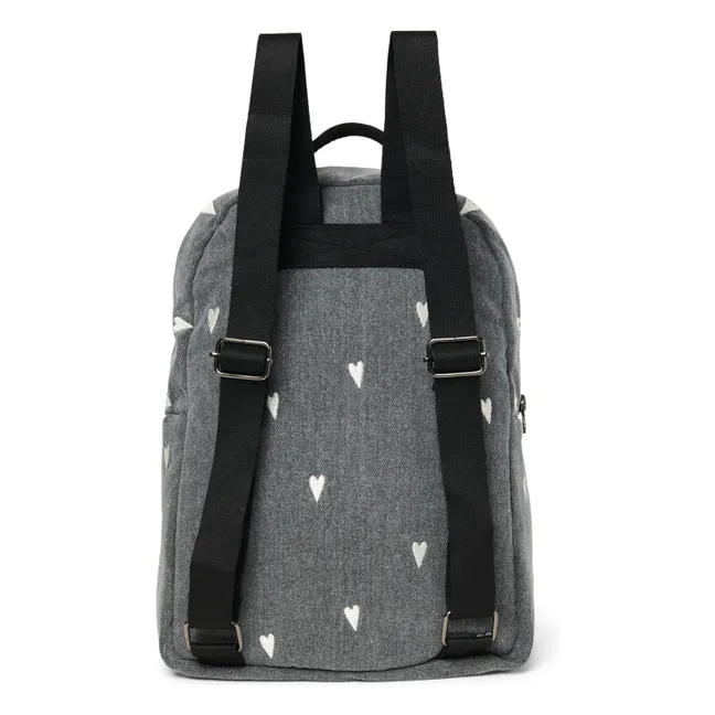 Hearts backpack | Grey