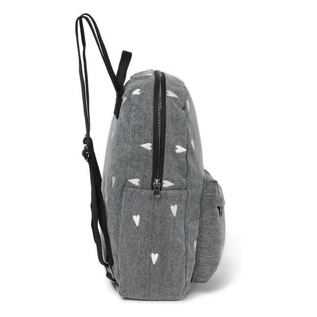 Hearts backpack | Grey