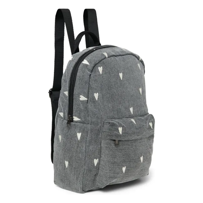 Hearts backpack | Grey