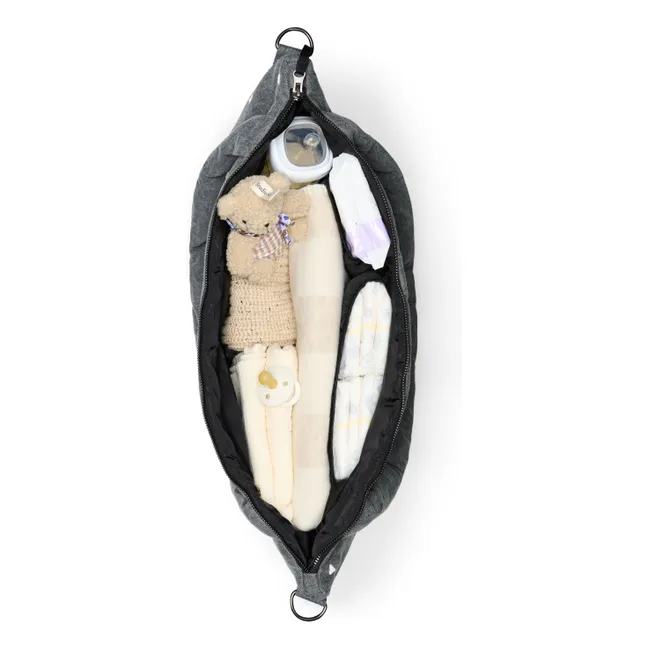 Bolso cambiador Hearts | Gris