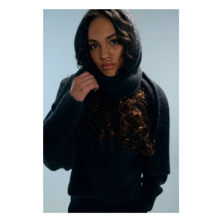 Cagoule Jina Alpaga | Gris- Image produit n°1